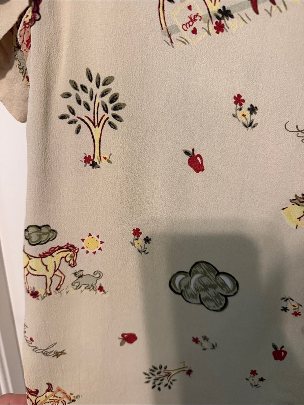 Lady Reiner Cowgirl Couture Western Horse Print Short-Sleeve Button-Down Shirt - Picture 11 of 11
